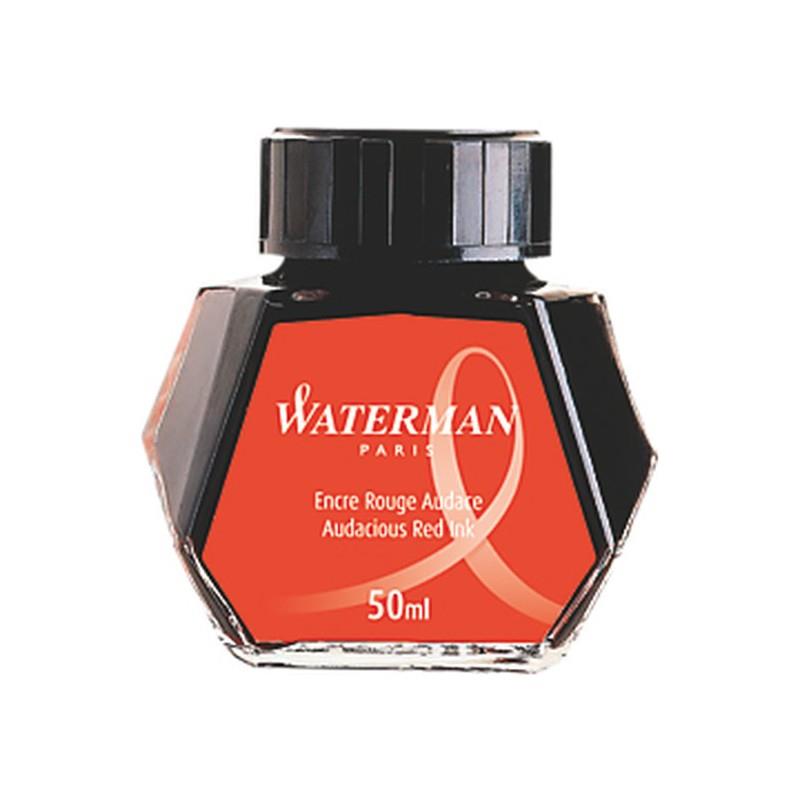 Waterman Dolma Kalem Mürekkebi Cam Şişede 50 ML Kırmızı S0110730